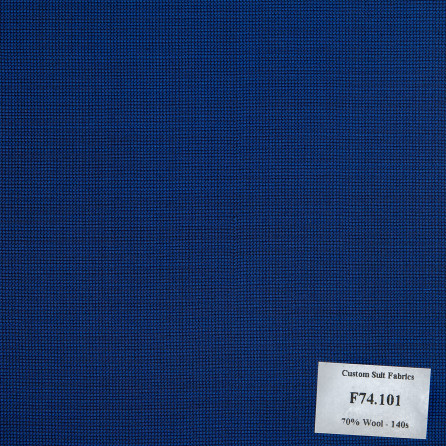 F74.101 Kevinlli V6 - Vải 70% Wool - Xanh dương